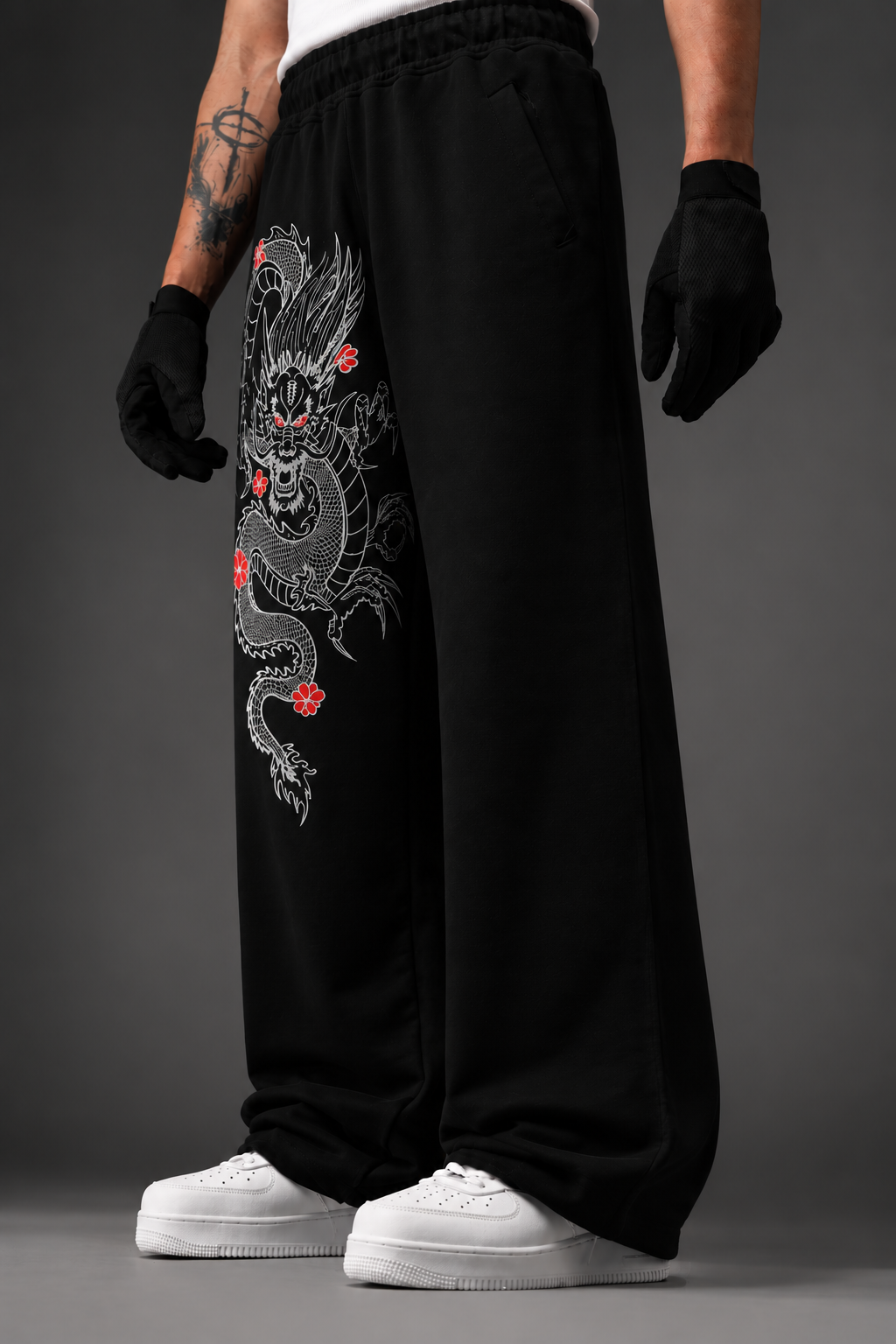 BLOOD BLOSSOM BAGGY PAJAMA PANT